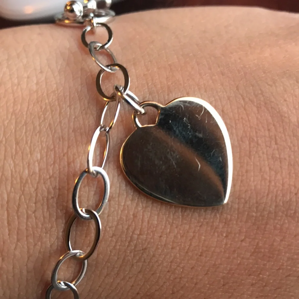 Sterling Ross Simons toggle heart bracelet - 7.75” long - Picture 9 of 12